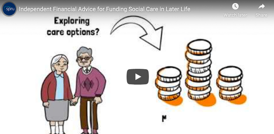 Financial advice for funding care in later life